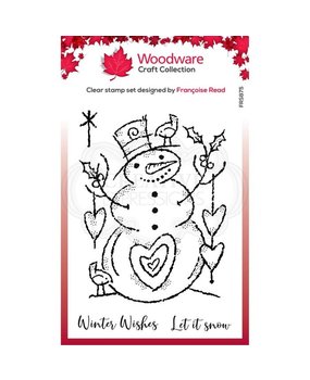 Woodware Singles Loving Snowman Clear Stamp (FRS875) Woodware Singles Loving Snowman Clear Stamp (FRS875)