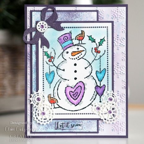 Woodware Singles Loving Snowman Clear Stamp (FRS875) Woodware Singles Loving Snowman Clear Stamp (FRS875)