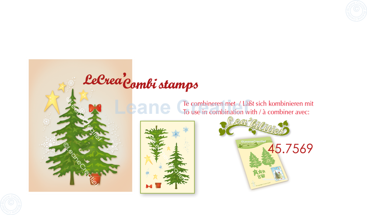 Leane Creatief Christmas Tree Clear Stamps (55.7477) Leane Creatief Christmas Tree Clear Stamps (55.7477)