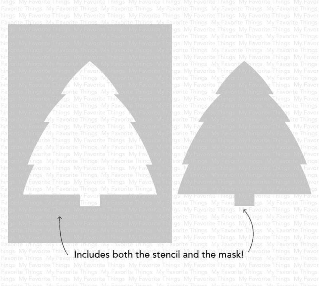 My Favorite Things Christmas Tree Background Stencil (ST-161) My Favorite Things Christmas Tree Background Stencil (ST-161)