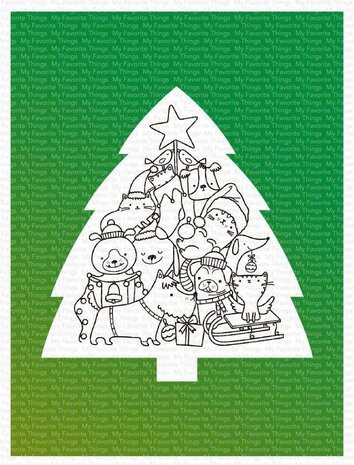 My Favorite Things Christmas Tree Background Stencil (ST-161) My Favorite Things Christmas Tree Background Stencil (ST-161)