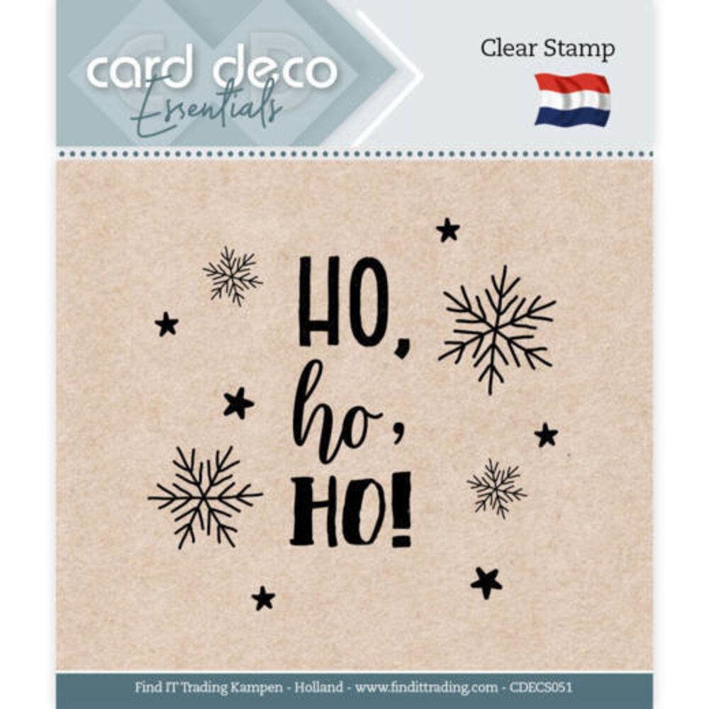 Card Deco Clear Stamp Ho Ho Ho (CDECS051) Card Deco Clear Stamp Ho Ho Ho (CDECS051)