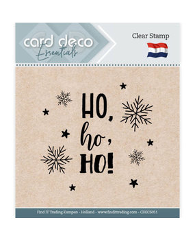 Card Deco Clear Stamp Ho Ho Ho (CDECS051)