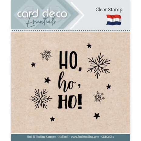Card Deco Clear Stamp Ho Ho Ho (CDECS051) Card Deco Clear Stamp Ho Ho Ho (CDECS051)