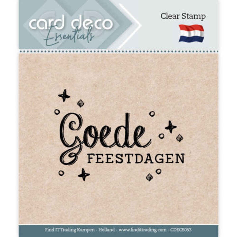 Card Deco Clear Stamp Goede Feestdagen (CDECS053) Card Deco Clear Stamp Goede Feestdagen (CDECS053)
