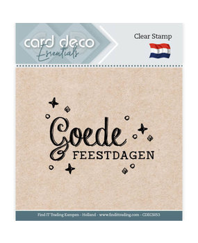 Card Deco Clear Stamp Goede Feestdagen (CDECS053) Card Deco Clear Stamp Goede Feestdagen (CDECS053)