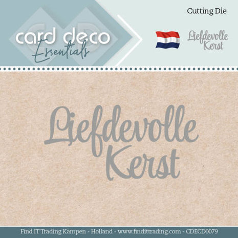 Card Deco Snijmal Liefdevolle Kerst (CDECD0079)
