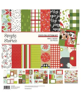 Simple Stories Make it Merry 12x12 Inch Collection Kit (15700) Simple Stories Make it Merry 12x12 Inch Collection Kit (15700)