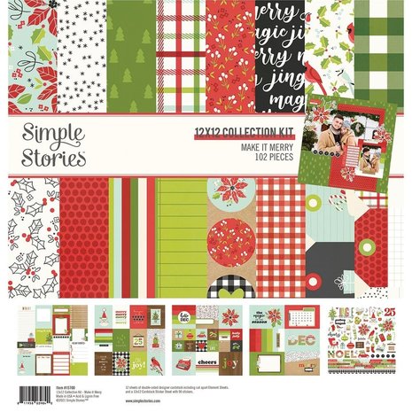 Simple Stories Make it Merry 12x12 Inch Collection Kit (15700)