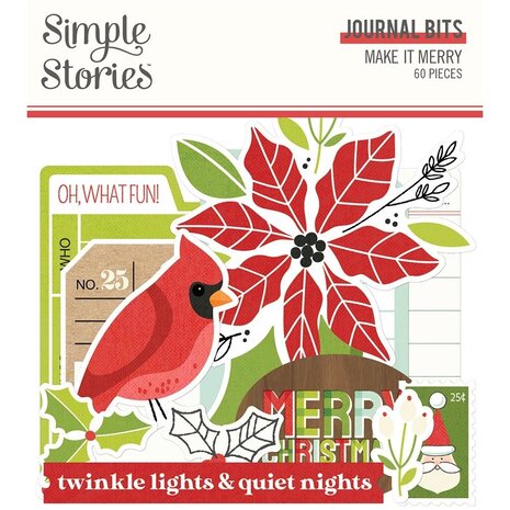 Simple Stories Make it Merry Journal Bits (15717) Simple Stories Make it Merry Journal Bits (15717)