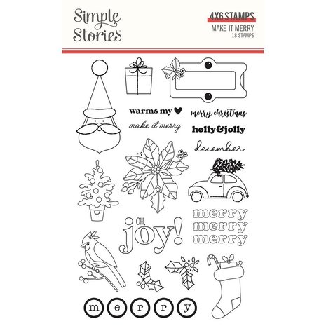 Simple Stories Make it Merry Clear Stamps (15727) Simple Stories Make it Merry Clear Stamps (15727)
