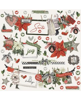 Simple Stories Simple Vintage Rustic Christmas Banner Sticker (16002)