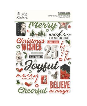 Simple Stories Simple Vintage Rustic Christmas Sticker Book (16023)