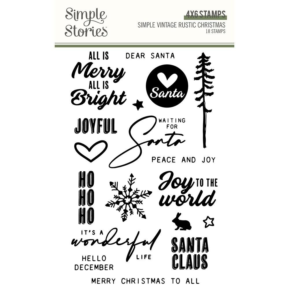 Simple Stories Simple Vintage Rustic Christmas Clear Stamps (16031) Simple Stories Simple Vintage Rustic Christmas Clear Stamps (16031)