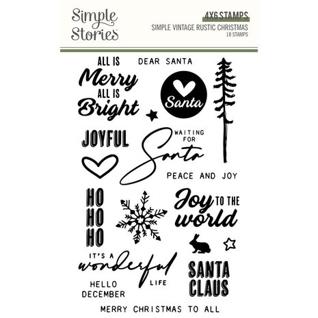 Simple Stories Simple Vintage Rustic Christmas Clear Stamps (16031) Simple Stories Simple Vintage Rustic Christmas Clear Stamps (16031)
