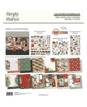 Simple Stories Simple Vintage Rustic Christmas 12x12 Inch Collector's Essential Kit (16036) Simple Stories Simple Vintage Rustic Christmas 12x12 Inch Collector's Essential Kit (16036)