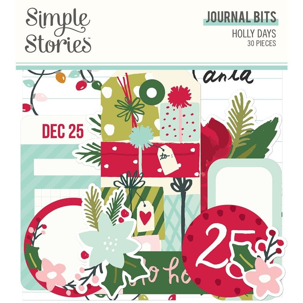 Simple Stories Holly Days Journal Bits (16117)