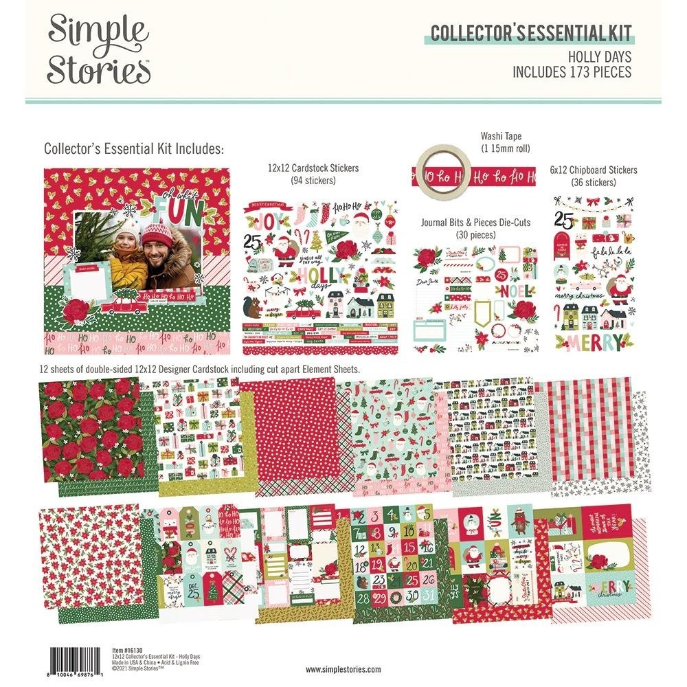 Simple Stories Holly Days 12x12 Inch Collector's Essential Kit (16130)