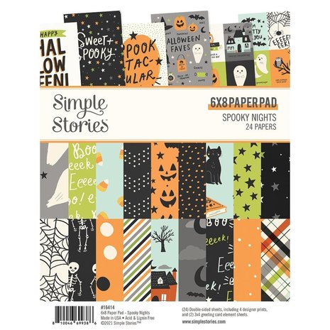 Simple Stories Spooky Nights 6x8 Inch Paper Pad (16414) Simple Stories Spooky Nights 6x8 Inch Paper Pad (16414)