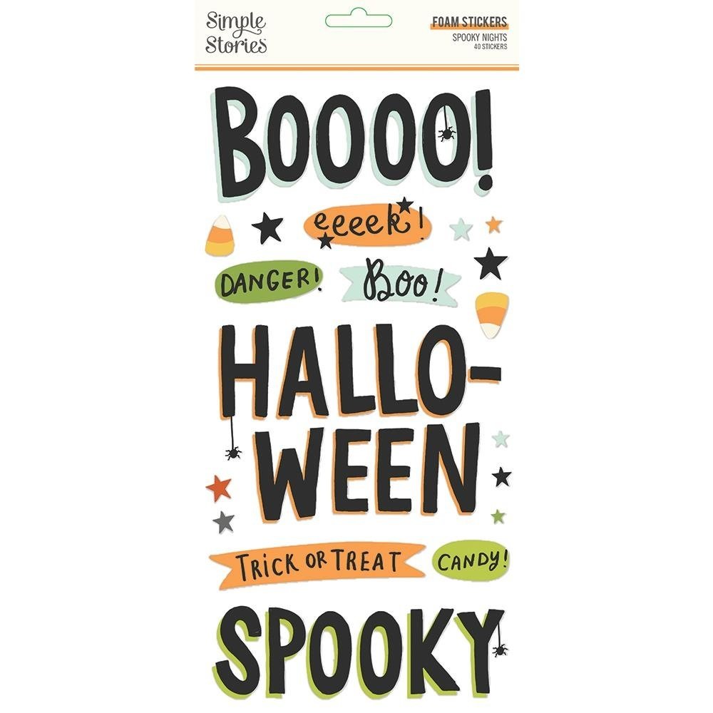 Simple Stories Spooky Nights Foam Stickers (16418) Simple Stories Spooky Nights Foam Stickers (16418)