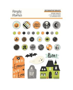 Simple Stories Spooky Nights Decorative Brads (16420) Simple Stories Spooky Nights Decorative Brads (16420)
