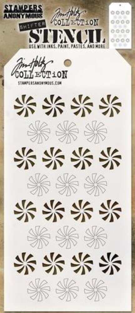 Stampers Anonymous Tim Holtz Shifter Peppermint Layered Layering Stencil (THS137) Stampers Anonymous Tim Holtz Shifter Peppermint Layered Layering Stencil (THS137)