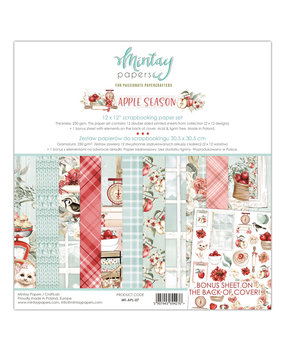 Mintay Apple Season 12x12 Inch Scrapbooking Paper Set (MT-APL-07) Mintay Apple Season 12x12 Inch Scrapbooking Paper Set (MT-APL-07)