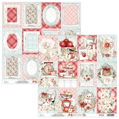 Mintay Apple Season 12x12 Inch Scrapbooking Paper Set (MT-APL-07) Mintay Apple Season 12x12 Inch Scrapbooking Paper Set (MT-APL-07)