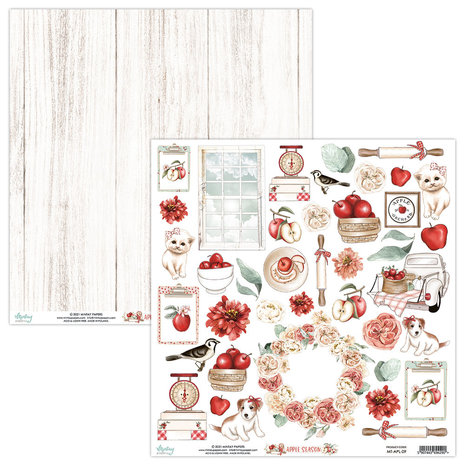 Mintay Apple Season 12x12 Inch Scrapbooking Paper Set (MT-APL-07) Mintay Apple Season 12x12 Inch Scrapbooking Paper Set (MT-APL-07)