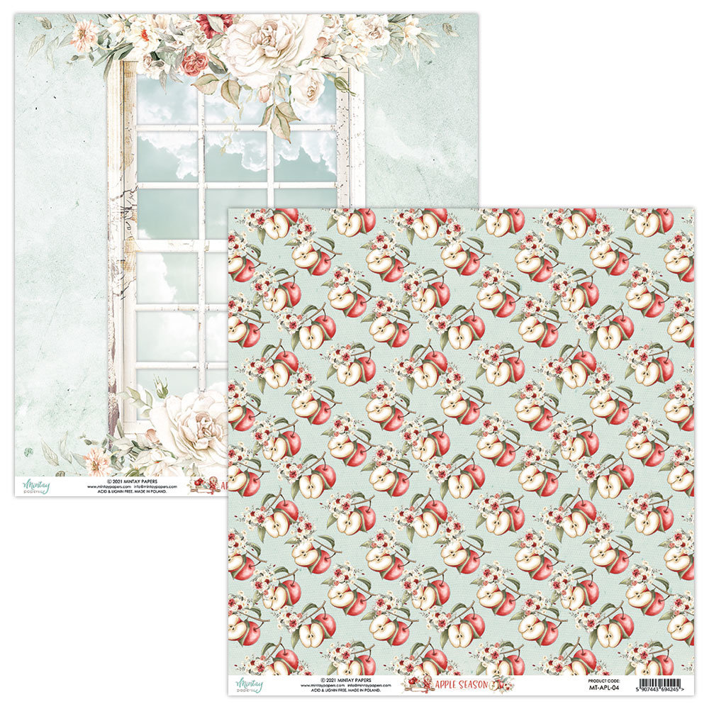 Mintay Apple Season 6x6 Inch Scrapbooking Paper Pad (MT-APL-08) Mintay Apple Season 6x6 Inch Scrapbooking Paper Pad (MT-APL-08)
