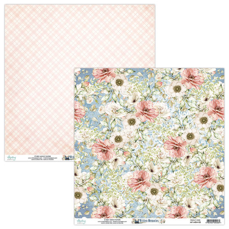 Mintay Written Memories 12x12 Inch Scrapbooking Paper Set (MT-MEM-07)