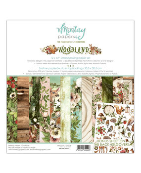 Mintay Woodland 12x12 Inch Scrapbooking Paper Set (MT-WOO-07) Mintay Woodland 12x12 Inch Scrapbooking Paper Set (MT-WOO-07)