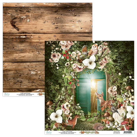 Mintay Woodland 12x12 Inch Scrapbooking Paper Set (MT-WOO-07)