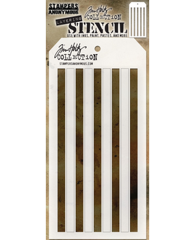 Stampers Anonymous Tim Holtz Stripes Layered Stencil (THS108)
