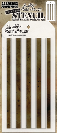 Stampers Anonymous Tim Holtz Stripes Layered Stencil (THS108) Stampers Anonymous Tim Holtz Stripes Layered Stencil (THS108)