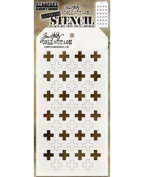 Stampers Anonymous Tim Holtz Shifter Plus Layered Stencil (THS122)