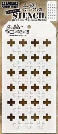 Stampers Anonymous Tim Holtz Shifter Plus Layered Stencil (THS122)