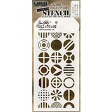 Stampers Anonymous Tim Holtz Patchwork Circle Layered Stencil (THS124)