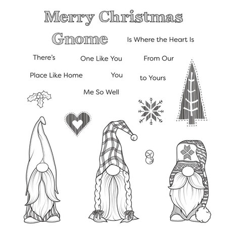 Spellbinders Holiday Gnomes Clear Stamp (STP-047) Spellbinders Holiday Gnomes Clear Stamp (STP-047)