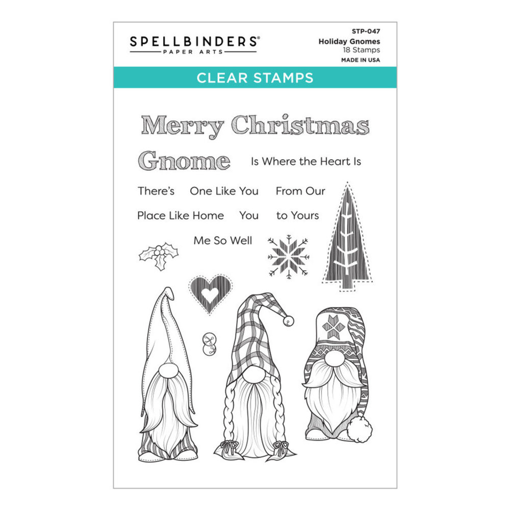 Spellbinders Holiday Gnomes Clear Stamp (STP-047) Spellbinders Holiday Gnomes Clear Stamp (STP-047)