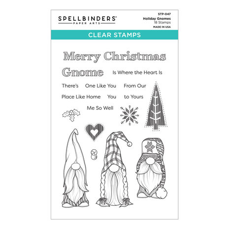 Spellbinders Holiday Gnomes Clear Stamp (STP-047) Spellbinders Holiday Gnomes Clear Stamp (STP-047)