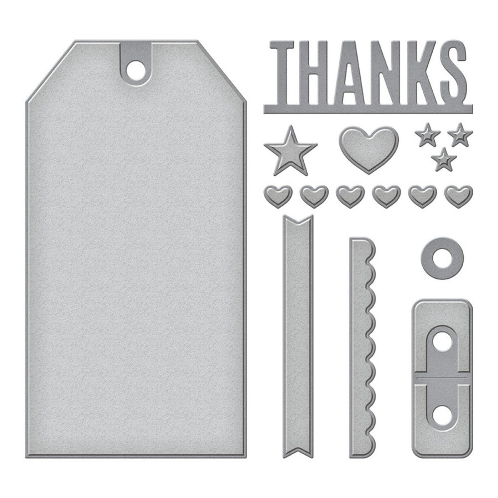 Spellbinders Snijmal Heart to Heart Tag Set (S3-424)