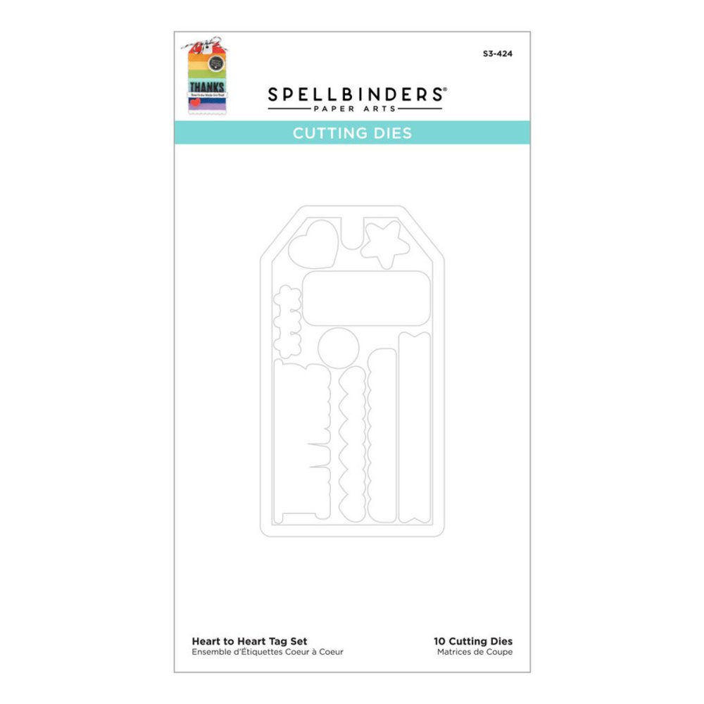 Spellbinders Snijmal Heart to Heart Tag Set (S3-424)