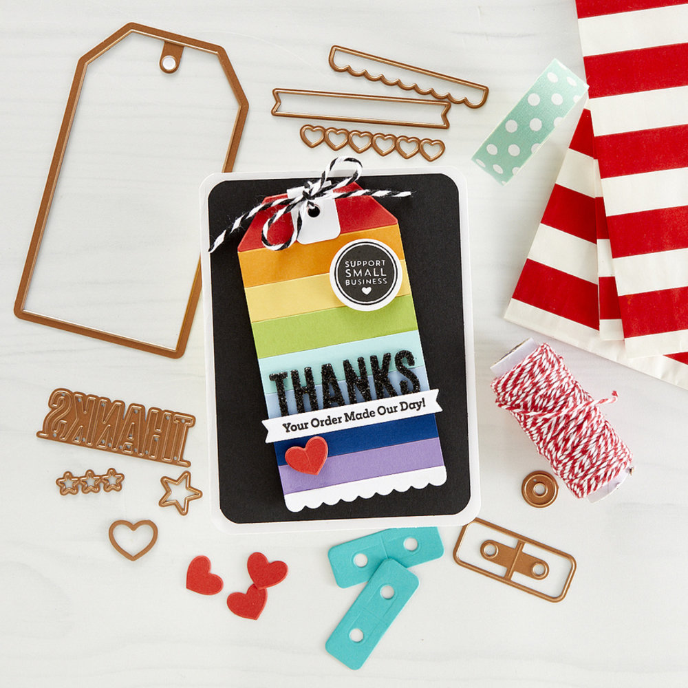 Spellbinders Snijmal Heart to Heart Tag Set (S3-424)