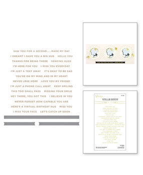 Spellbinders Mini Sincere Sentiments Glimmer Hot Foil Plate & Die Sets (GLP-288) Spellbinders Mini Sincere Sentiments Glimmer Hot Foil Plate & Die Sets (GLP-288)