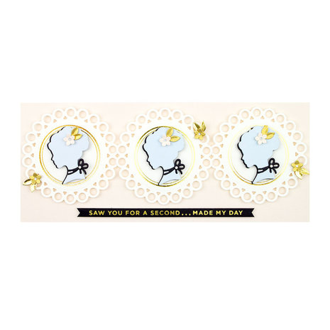 Spellbinders Mini Sincere Sentiments Glimmer Hot Foil Plate & Die Sets (GLP-288)