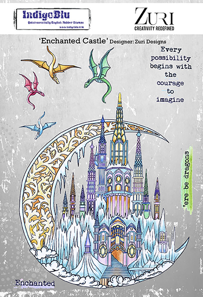 IndigoBlu Enchanted Castle A5 Rubber Stamps (IND0850) IndigoBlu Enchanted Castle A5 Rubber Stamps (IND0850)