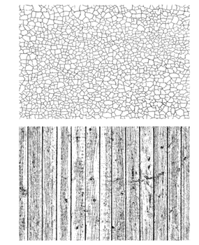Stampers Anonymous Cling Stamps Craze & Planks (CMS344)