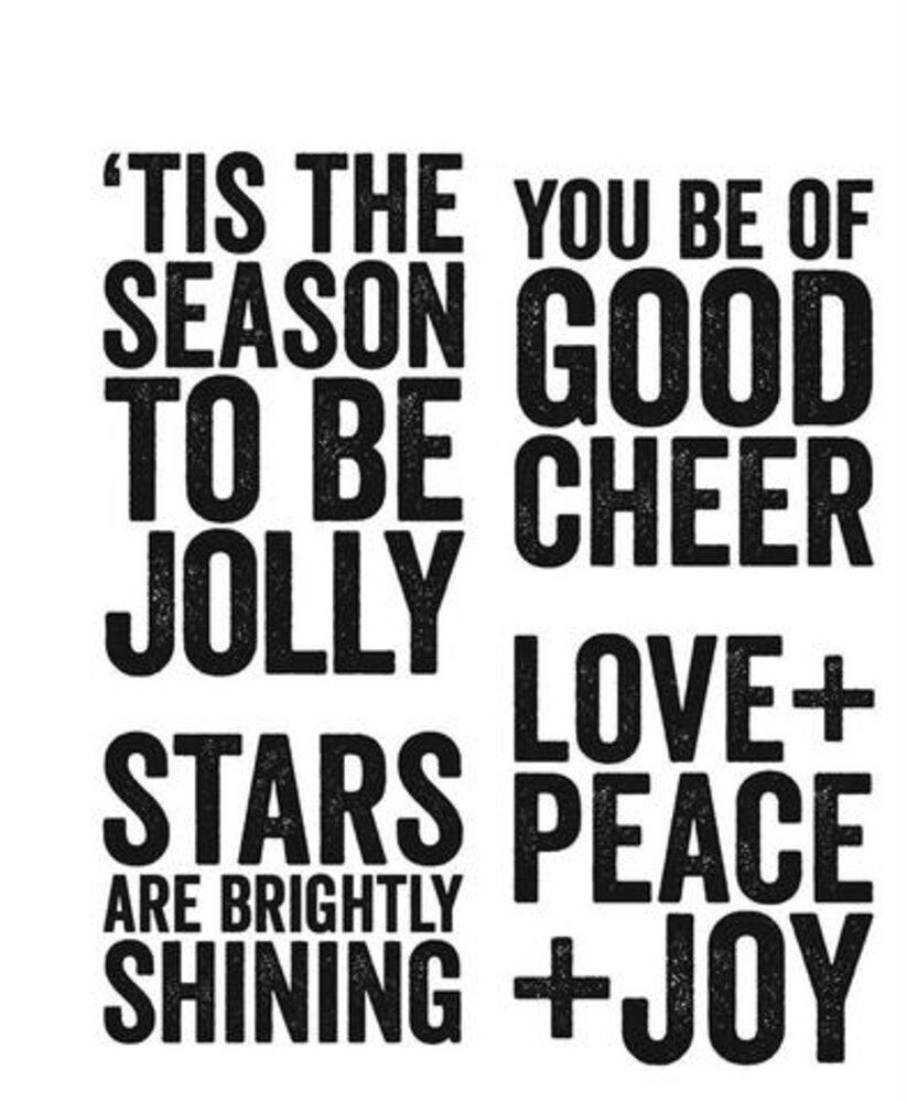 Stampers Anonymous Cling Stamps Bold Tidings #1 (CMS418) Stampers Anonymous Cling Stamps Bold Tidings #1 (CMS418)