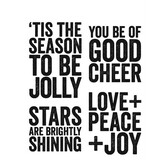 Stampers Anonymous Cling Stamps Bold Tidings #1 (CMS418)